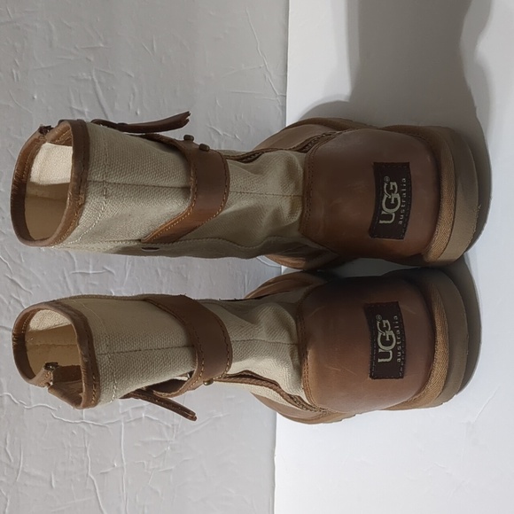Ugg Australia canvas Rosalie women boots size 8